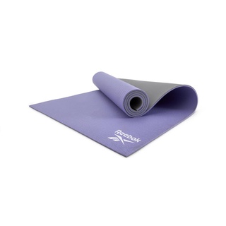 Reebok เสื่อโยคะขนาด - 6 มม. แบบสองด้าน (สีม่วง/เทา) (Double Sided 6mm Yoga Mat - Purple/Grey)