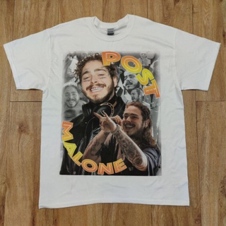 Tshirtคอลูกเรือcrew neckเสื้อยืดอินเทรนด์ผู้ชายอินเทรนด์ผู้หญิงPOST MALONE RAPPER DTG (DIGITAL TO GARMENT) GILDAN ULTRA