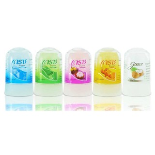 โรลออนสารส้ม สารส้ม ระงับกลิ่นกายเกรซ เกรซ GRACE DEODERANT 1 ชิ้น คละกลิ่น