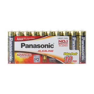 ถ่านอัลคาไลน์ PANASONIC LR03T/10SL AAA ALKALINE BATTERY PANASONIC LR03T/10SL AAA