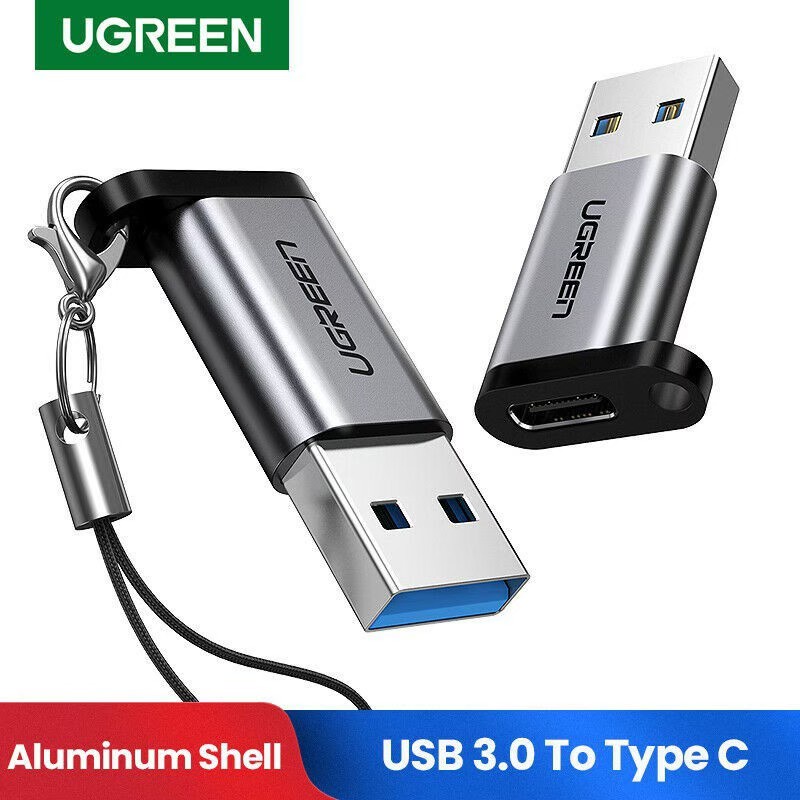 UGREEN รุ่น 50533 USB TYPE C Adapter, แปลงจากUSB A 3.0 ตัวผู้ ไปเป็น USB C 3.1 ตัวเมีย for Cable, HDD, SDD, PC, Laptop
