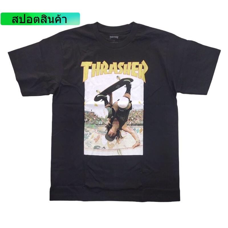 ✘เสื้อ thrasher magazine thrasher skateboard t- shirts งานดีมากๆ