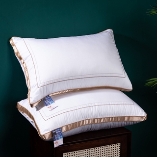 【บลูไดมอนด์】Five-Star Hotel Pillows 48x74CM Anti-Bacterial Anti-Mite 3DThe Ultra-Fine Fibers Hotel Royal Pillow Feather