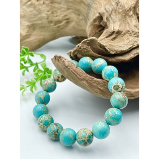 Natural Varacite Round Beaded Bracelet ข้อมือวาลาไซร์for men and women