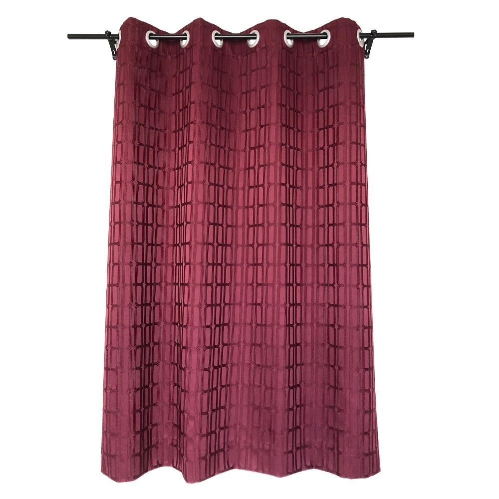 ผ้าม่าน EYELET CABALA 135X220 ซม. สีแดง