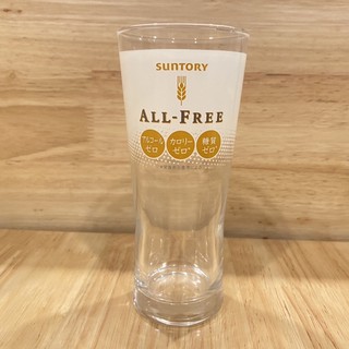 แก้วญี่ปุ่น Suntory all freeแก้วญี่ปุ่น สะสม