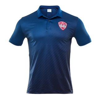 Muangthong United : เสื้อโปโลสีกรมลายเฉียงโลโก้เมืองทอง รุ่น POLO NY2020