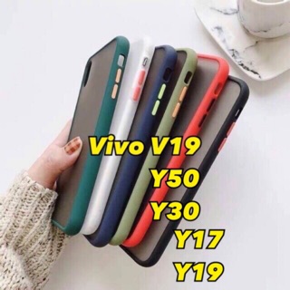 เคสขอบนิ่มหลังแข็งขุ่น For Vivo V19/Y50/Y30/Y17/Y11/Y12Y15/Y19