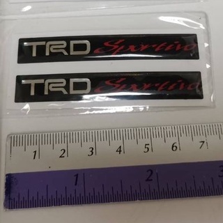 สติ๊กเกอร์ เทเรซิ่นนูน อย่างดี คำว่า TRD Sportivo ติดรถ แต่งรถ TOYOTA โตโยต้า sticker ติดก้านล้อแม๊ค ติดขอบประตู สวย