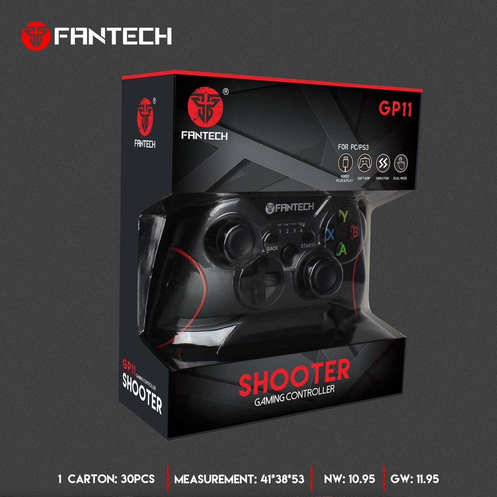 FANTECH GP11-RND (สีแดง) Gaming Controller