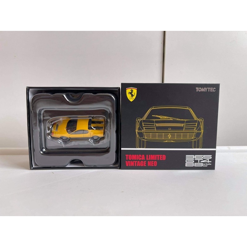 Tomytec Tomica Limited Vintage Neo FERRARI 365 GT4 BB Yellow สีเหลืองสีพิเศษ รถเหล็ก ล้อยาง ขนาด 1:64