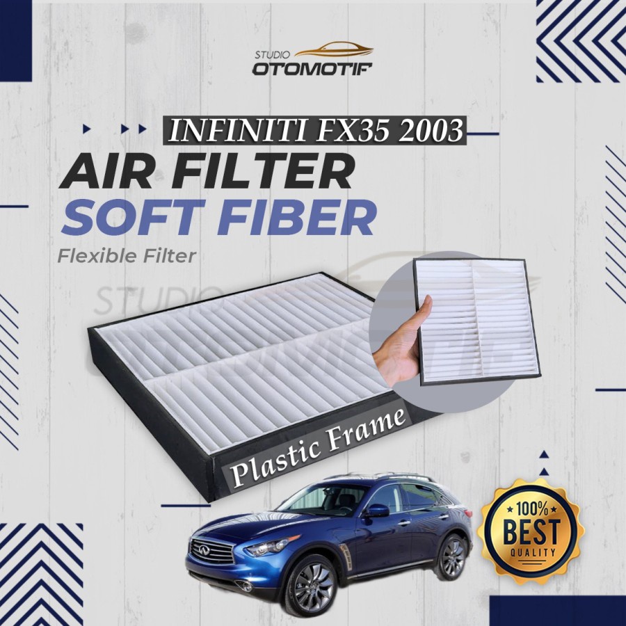 INFINITI FX35 2003-2008 AC FILTER FLEXIBLE FIBER CABIN FILTER