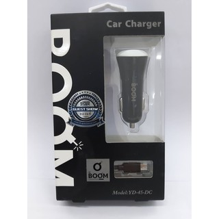 BOOM Car Charger + Android Charging Cable YD-45-DC