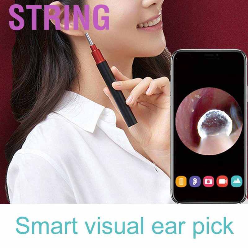String Intelligent Ear Pick Wifi High Definition Endoscope Camera Otoscope with LED Light for
