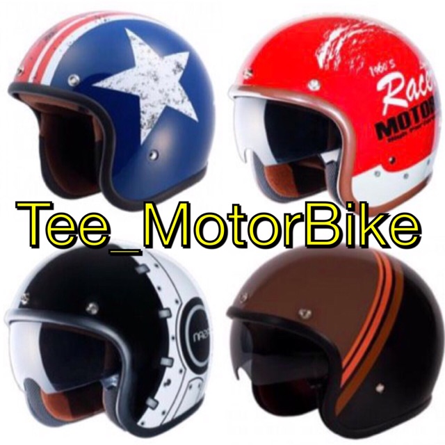 หมวกกันน็อควินเทจไรเดอร์ Rider Flip up หรือ สั่งเฉพาะชิวหน้าสำรอง