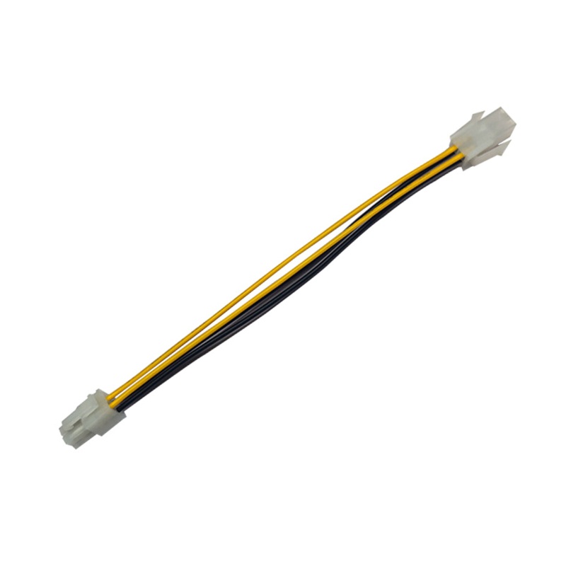 Fun 20 ซม.8 นิ้ว ATX 4 Pin ชาย 4Pin หญิง PC CPU Power Extension อะแดปเตอร์สายไฟเชื่อมต่อ