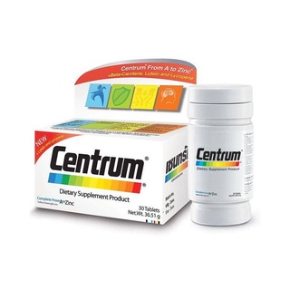 Centrum silver 50+ เซ็นทรัม ซิลเวอร์ เซนทรัม 30 เม็ด อาหารเสริมบำรุงร่างกาย วิตามินรวม