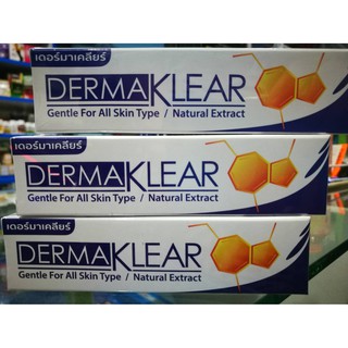 Dermaklear 15 g (เดอร์มาเคลียร์) สำหรับผู้มีปัญหาสิว ฝ้า กระ จุดด่างดำ (มีบริการเก็บเงินปลายทาง)