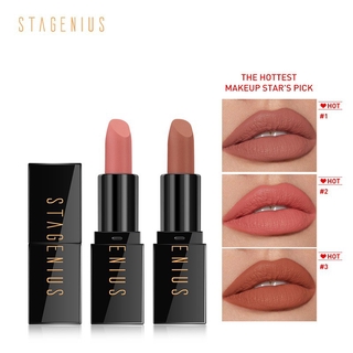 [พร้อมส่ง] Stagenius MINI ลิปสติก เนื้อแมตต์ ให้ความชุ่มชื้น ติดทนนาน กันน้ํา ป้องกัน UVA UVB กํามะหยี่ มูส ลิปสติก Mekap Makeup Beauty SG19