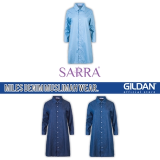 Sarra Miles Muslimah Wear Collection - Sky Earl Blue Midnight SMW1900