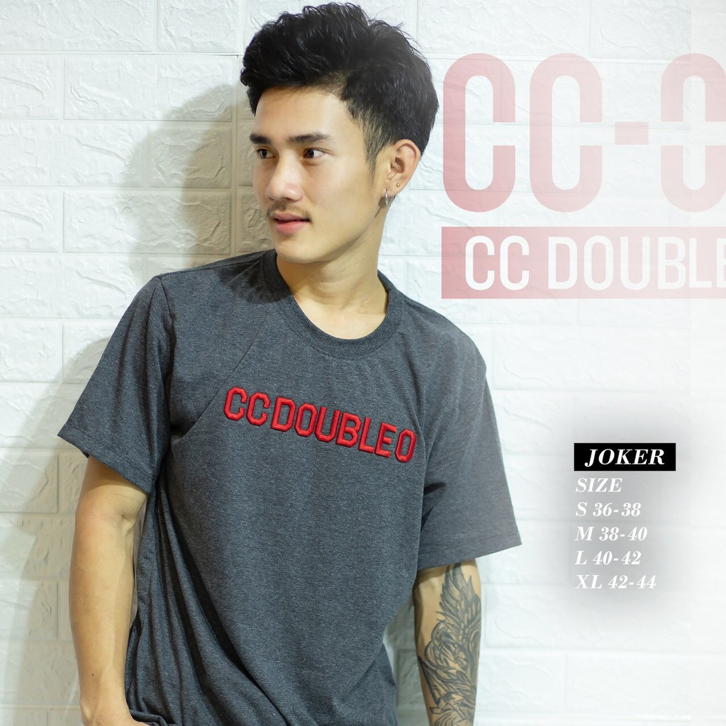 เสื้อยืดงานปักนูน  CCOO  Cotton 100% ( SMLXL ) No.39