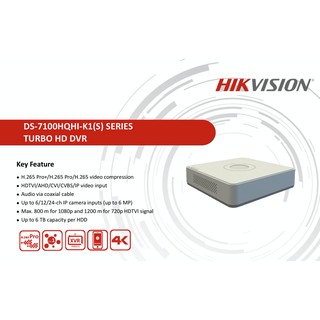 HIKVISION DVR 16CH 2MP TVI DVR *รองรับกล้อง Built-In Mic