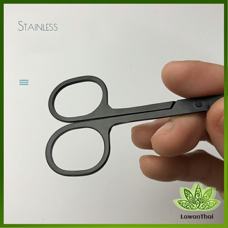 Lawan กรรไกร ตัดขนจมูก  ตัดเล็ม ตัดขนคิ้ว สแตนเลส  ใช้ได้หลายอย่าง beauty scissors ราคา ถูกที่สุด ดีลบีเคเค แกลเลอรีภาพที่ 4