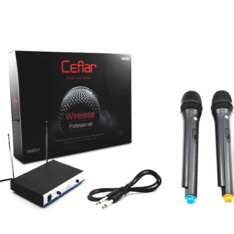 Ceflar Microphone ไมค์โครโฟนไร้สาย รุ่น CM-002 (สีดำ)