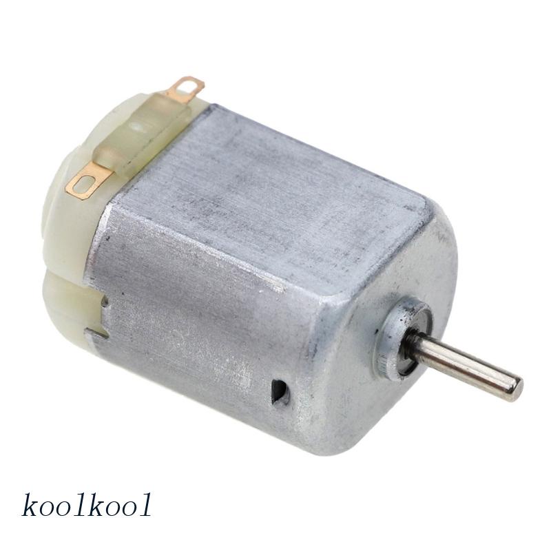 Koolool DC1-6V ประเภท 130 มอเตอร์ของเล่นไมโคร DC ไฟฟ้า ขนาดเล็ก มอเตอร์ความเร็วสูง มอเตอร์รถของเล่น
