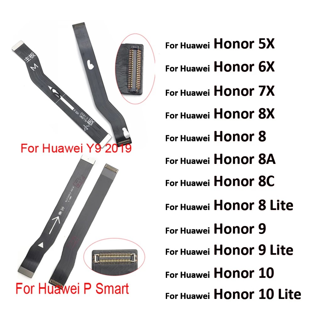 สายแพเชื่อมต่อเมนบอร์ดหน้าจอ FPC LCD สําหรับ Huawei Honor 8 9 10 Lite 5C 5X 6X 7X 8X MAX 8A 8C P Smart Y7 2017 Y9 2019