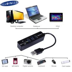 SALE 480 Mbps USB Hub 2.0 3 พอร์ตเครื่องอ่านการ์ด Combo มินิฮับตัวแยก USB สำหรับ SD/TF แบบพกพา - INTL #คำค้นหาเพิ่มเจลทำความสะอาดฝุ่น Super Cleanสาย AC PoWer1.8 G-LINGการ์ดรีดเดอร์ Card Readerสายต่อจอ Monitorสายชาร์จกล้องติดรถยนต์