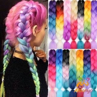 Ahlanya ผมเปีย ไหมถักผม สีทูโทน แอฟริกันเดรดล็อกส์   wig braids