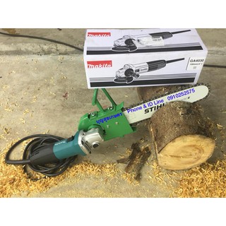 หินเจียรไฟ Makita® 4” รุ่น GA4031 หินเจียรใส่โครงเป็นเลื่อยไฟฟ้า โครงหนา บาร์แท้ STIHL® เท่านั้น โซ่ และ บาร์ ยาว 11.5”