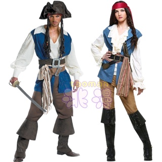 [New in stock] Halloween costume lovers Pirates Of The Caribbean costume trousers pirate game uniform mens stage costume quality assurance 0IR0