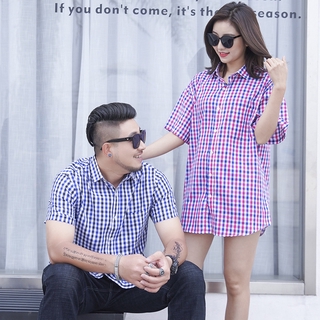 【 80-170KG สวมใส่ได้】เสื้อเชิ้ตธุรกิจแขนสั้นผู้ชายขนาดใหญ่วัสดุผ้าฝ้ายที่สะดวกสบาย