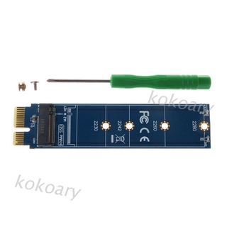 อะแดปเตอร์ Kok Pcie To M2 Nvme Ssd M2 Pcie X1 Raiser รองรับ 2230 2242 2260 2280 M . 2