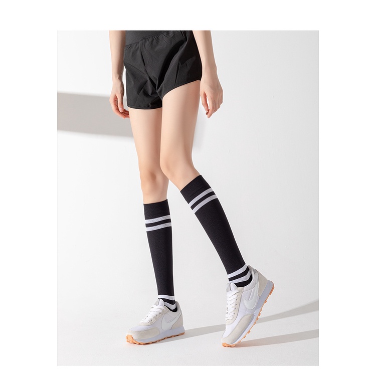 ถุงเท้ากีฬา รัดกล้ามเนื้อ ผู้หญิง มืออาชีพ ฟิตเนส วิ่ง กระโดดเชือกบีบอัด ท่อนบน น่อง ถุงเท้าผู้หญิง ยาว ยืดหยุ่น ถุงเท้า - รูปที่ 4