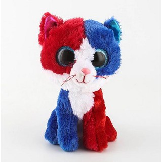 Ty Beanie Boos ตาใหญ่ 6 "15 ซม. ตุ๊กตาหมาน้อยหลากสีน่ารัก