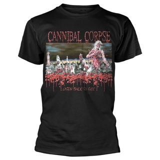 ผ้าฝ้ายคอกลมเสื้อยืด พิมพ์ลาย Cannibal Corpse Eaten To Life สีดํา สไตล์คลาสสิก ไม่ซ้ําใคร สําหรับผู้ชาย 442961from S-4