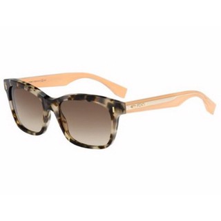 แว่นกันแดด Fendi รุ่น FF 0086/S HJU 53 - Colour Block Square in Havana Beige