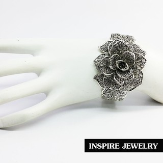 Inspire Jewelry กำไลรูปดอกไม้ ฟรีไซด์ ปรับได้ สวยงาม  พร้อมถุงกำมะหยี่สวยหรู                   .