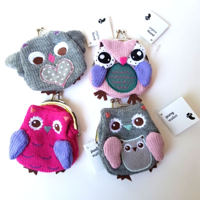 กระเป๋าสตางค์ใส่เหรียญ นกฮูก Flying Tiger of Copenhagen (ราคาต่อชิ้น)