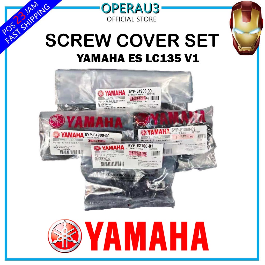 YAMAHA LC135 V1 LC135 LC135 ES LC135 V1 ES สกรูฝาครอบชุด Stiru Body สกรู