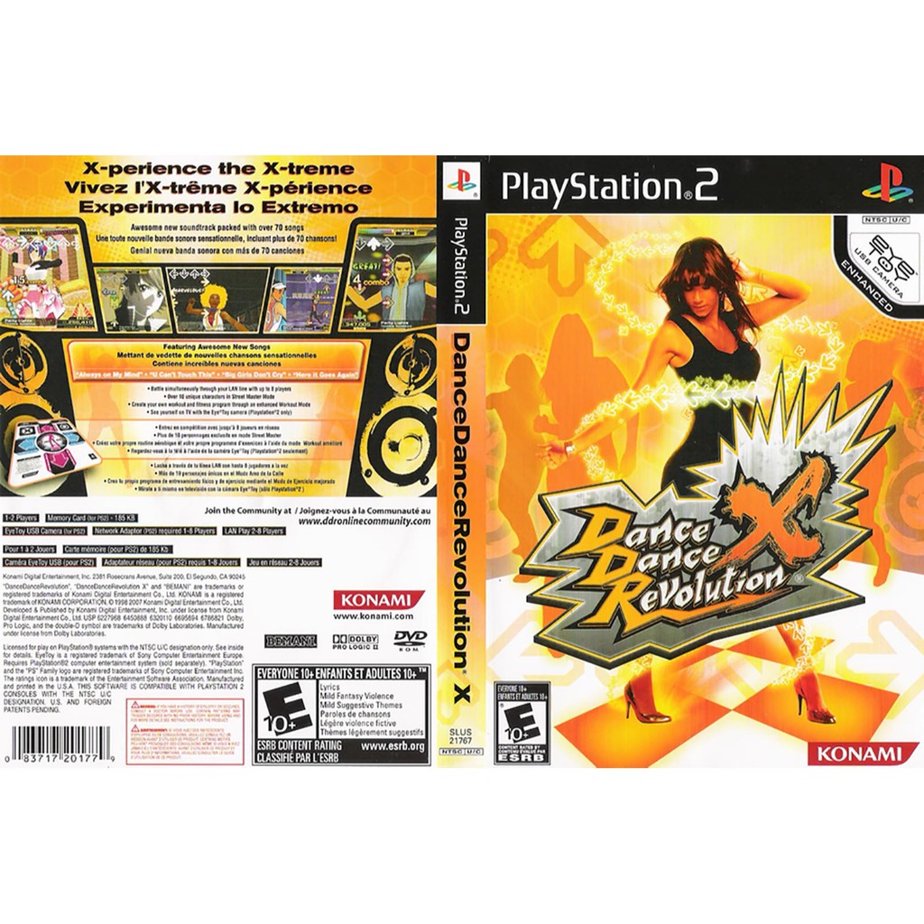 เกมส์ Dance Dance Revolution X  (PS2) สำหรับเครื่องที่แปลงระบบแล้วเท่านั้น