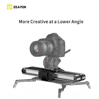 zeapon micro 2 rail slider อลูมิเนียมแบบพกพาที่ล็อค 2 low profile mount สําหรับกล้อง dslr และกระจก