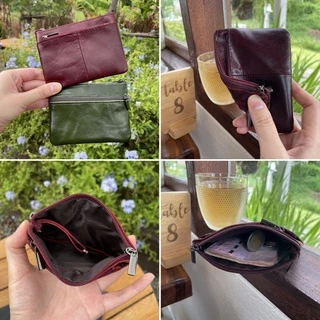 หนังวัวแท้ 3 ช่องซิป จุเยอะนิ่ม🔥 กระเป๋าสตางค์ กระเป๋าเหรียญ Wallet Cion S5-59