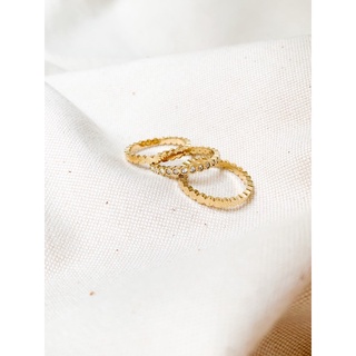 GORGEOUS DIAMOND GOLD RING SET TINARI แหวนเพชร แหวนทองค่ เซตแหวน ของขวัญ วาเลนไทน์ แหวนคู่ แหวนหมั้น