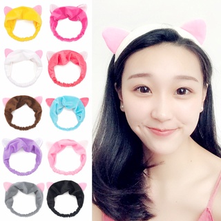 ใหม่ ที่คาดผมรูปหูแมว หลากสี สำหรับผู้หญิง SC6076