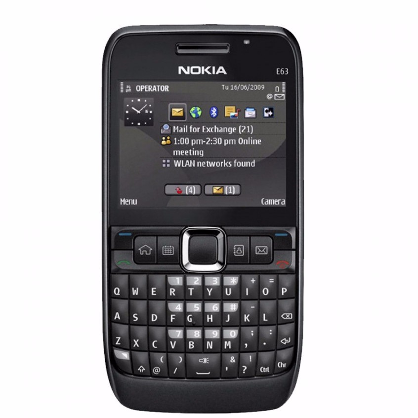 โทรศัพท์มือถือโนเกียปุ่มกด NOKIA  E63 ( สีดำ ) 3G/4G รุ่นใหม่2020