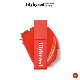 LILYBYRED MOOD LIAR VELVET TINT 4g. สี 02 Like an Elegant Tangerine[ ลิป ]